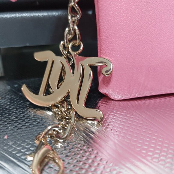 Juicy Couture Mini Clip On Bag Coin Purse Mini Wallet BLINGY JC Logo Cute - Picture 4 of 8